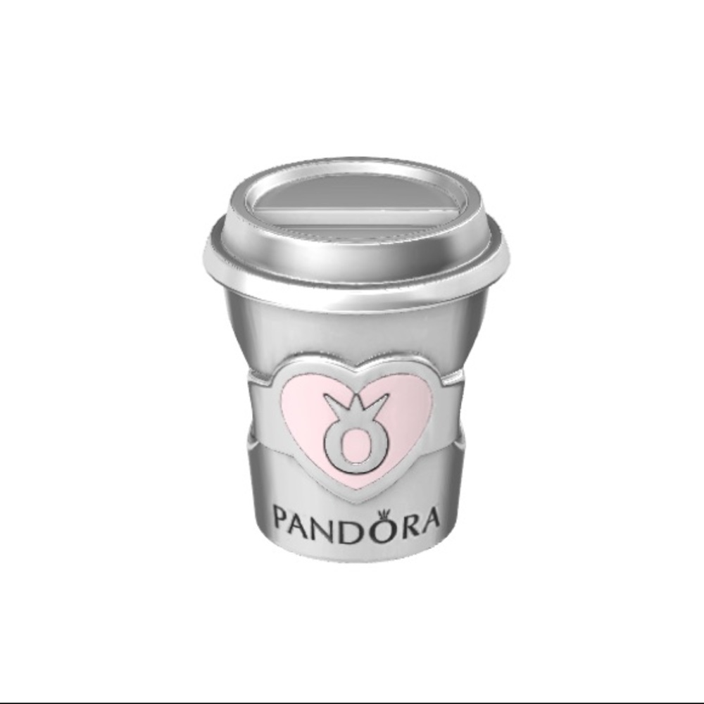 PANDORA coffee cup charm